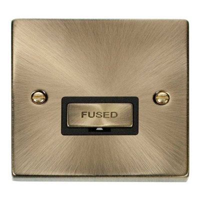 Antique Brass 13A Fused Ingot Connection Unit