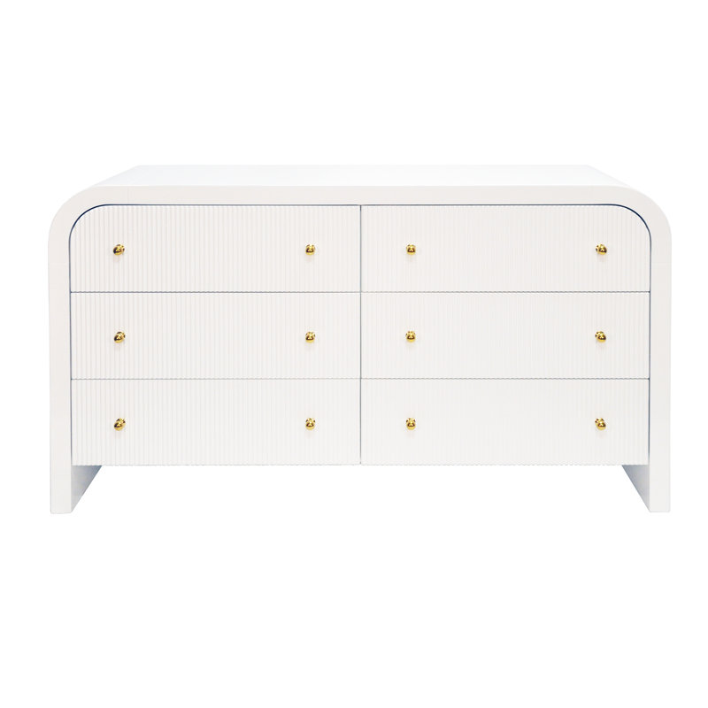 Valentina Contemporary 62'' White Lacquer Sideboard