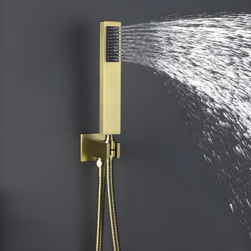 All-In-One Kit with Rough in-Valve, Brushed Gold