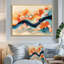 Abstrait corail vagues océaniques de l'éternité V - corail, art mural-1048362416-819277606-1048362430