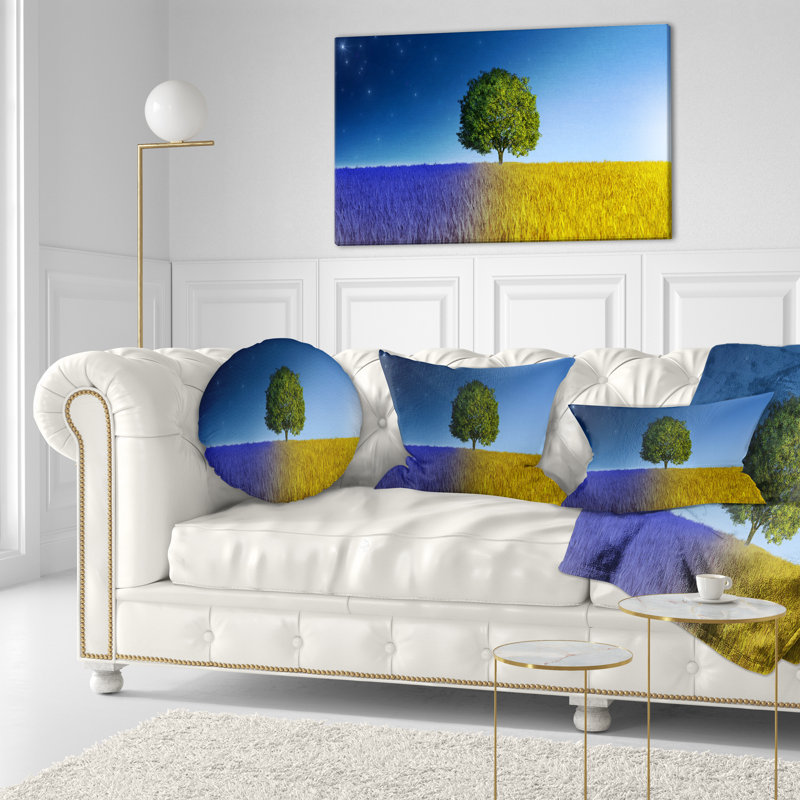 Coussin Designart "Tree in Night and Day"