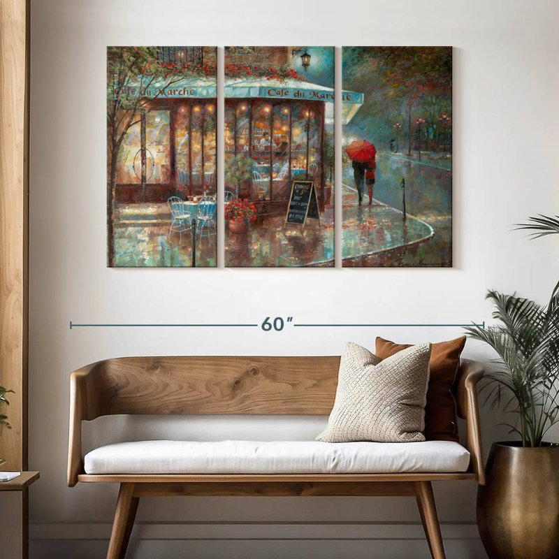 Sireci Cafe Du Marche, 32" H x 50" W