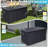 190 Gallon Metal Deck Box, Waterproof Steel Outdoor Box, Large Patio Furniture Storage Cabinet, Lockable Storage Bench For Porch Package Delivery, Pillows, Cushions, Pool, Tools, Backyard-123216700-123216694
