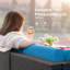 Ensemble de conversation modulaire en rotin 8 pièces avec coussins Mykya
