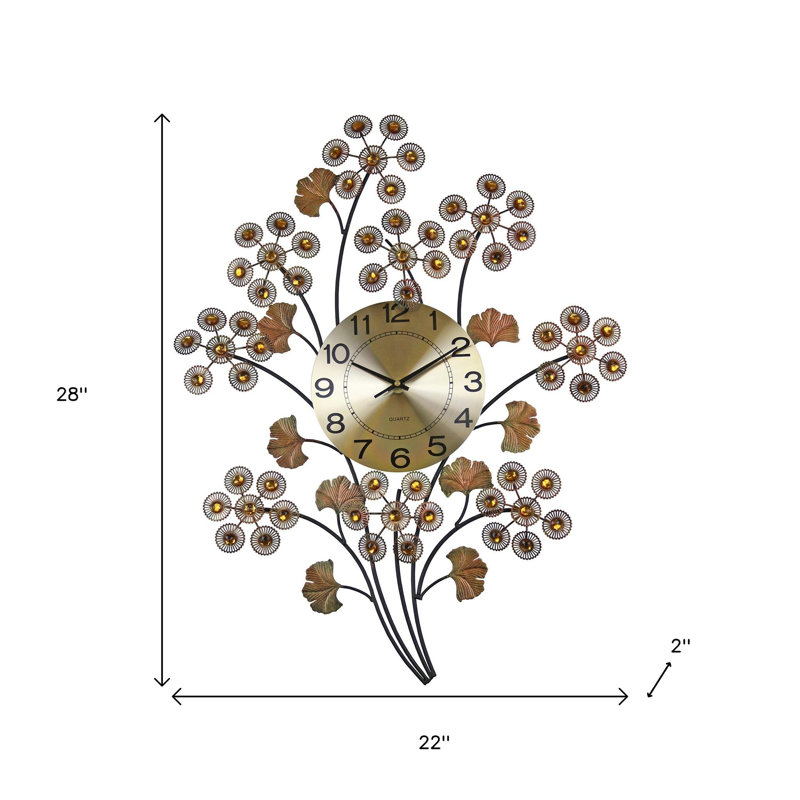 Horloge murale 22 po Gingko