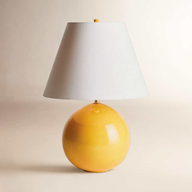 Parsley Ceramic Table Lamp, Yellow
