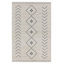 Tapis géométrique lavable à la machine Phoebe crème / ardoise foncé-1189696762