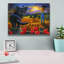 «Cornfield Moon» par Bridget Voth, reproduction d'art sur toile-671514218