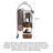 Minimalist Coat Rack With Mirror, Freestanding Storage Rack For Bedroom