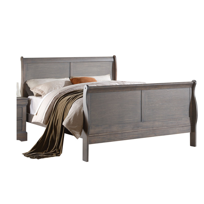 Lit standard Swihart, Double, Gris antique