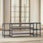 Alanieta Rustic Industrial 3 Tier TV Stand for TVs up to 50" with Storage Shelves Living Room
