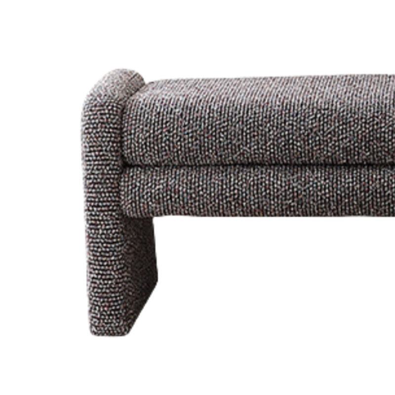 Banc, vestiaire, canapé et tabouret pour la détente, H 17,72 po x l 70,87 po x P 17,72 po, Mauve