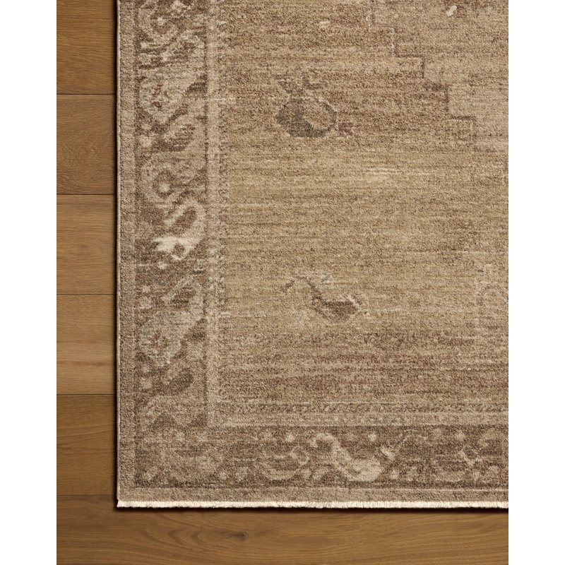 Tapis épice / beige Magnolia Home par Joanna Gaines x Loloi Storrie, 3 pi 6 po x 5 pi 6 po