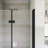 36 "X 72" Aluminum Frame Bifold  Shower Door In Matte Black Finish