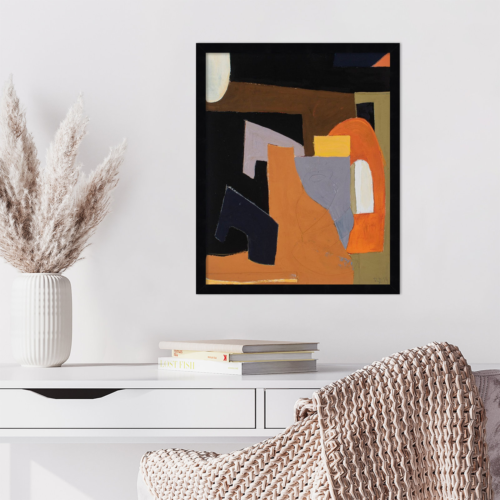 Solano "The Olive Press Room" Print, Black, 21" H x 17" W