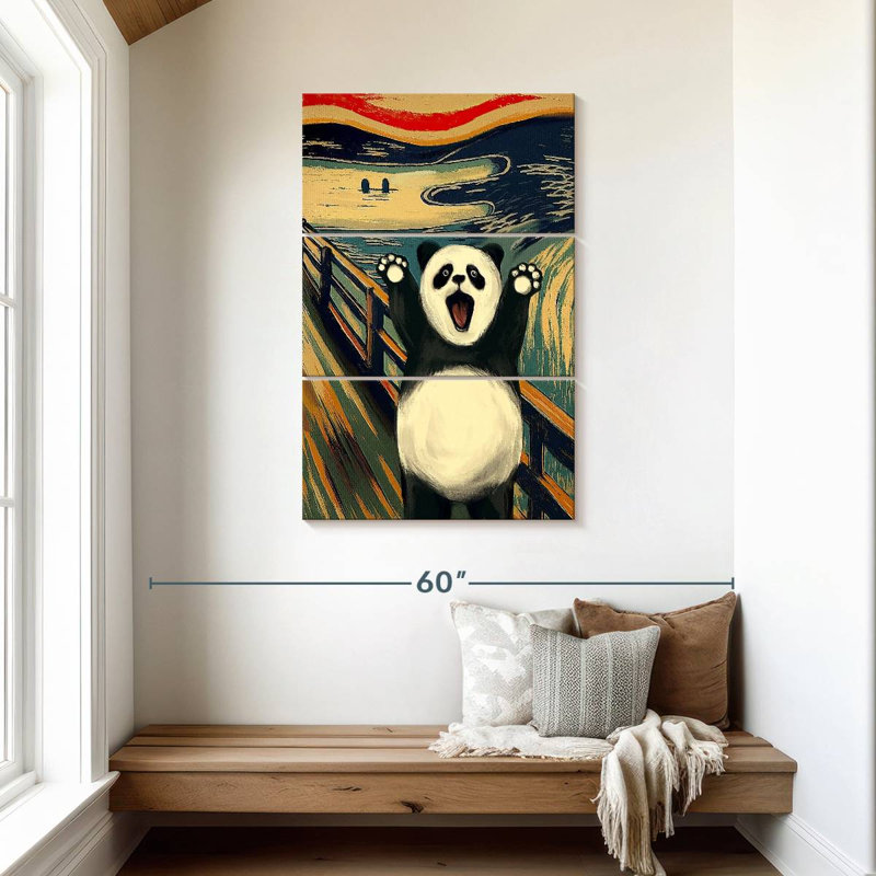 Brampt «The Scream With Panda», H 45 po x l 28 po