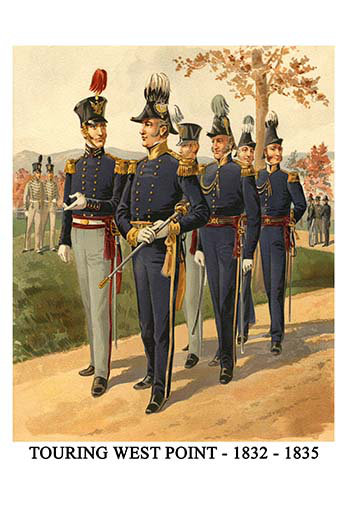 Touring west point 1832 1835-impression d’art graphique, H 66 po x l 44 po x P 1,5 po