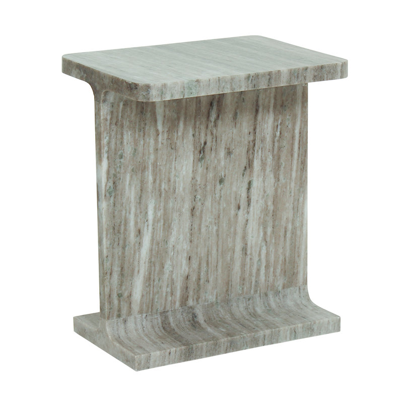 Rosanna Marble Top End Table, Gray