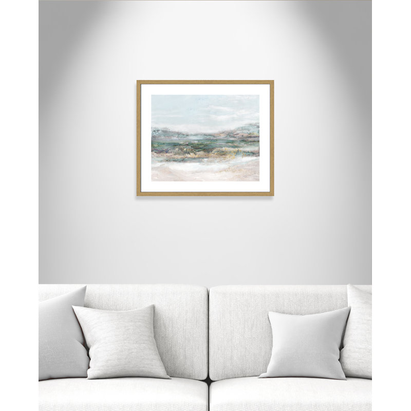 Lori Dazzling by Matina Theodosiou - Painting Print on Canvas, White, Natural Wood Grain Framed Paper
