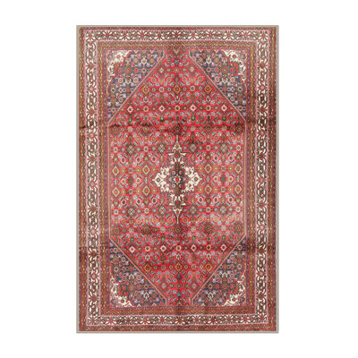 Brun oriental Bordeaux/brun/bleu Tapis décoratif