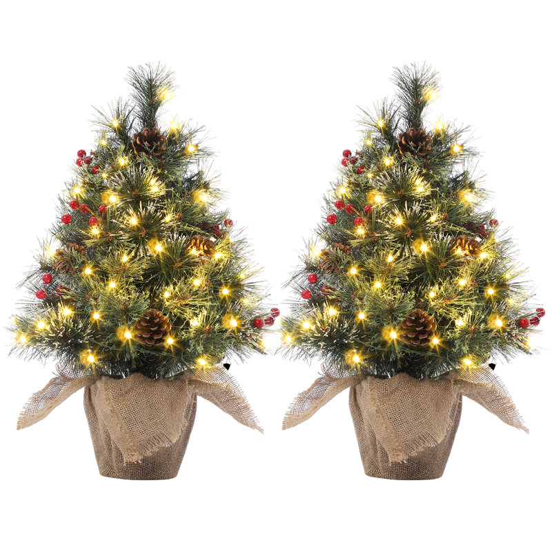 Arbre de Noël artificiel éclairé 24,4 pi