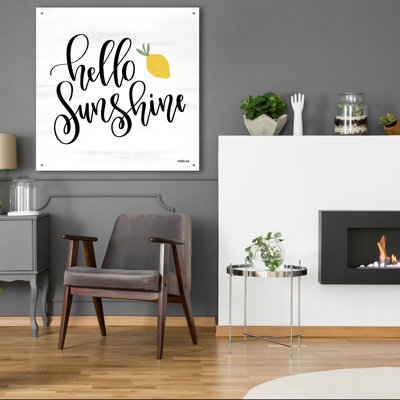 «Hello Sunshine» par Imperfect Dust - Art textuel sans cadre
