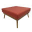 Corail de style Mid-Century, offrant des sièges supplémentaires et un carré de couleur confortable, idéal pour la détente du salon