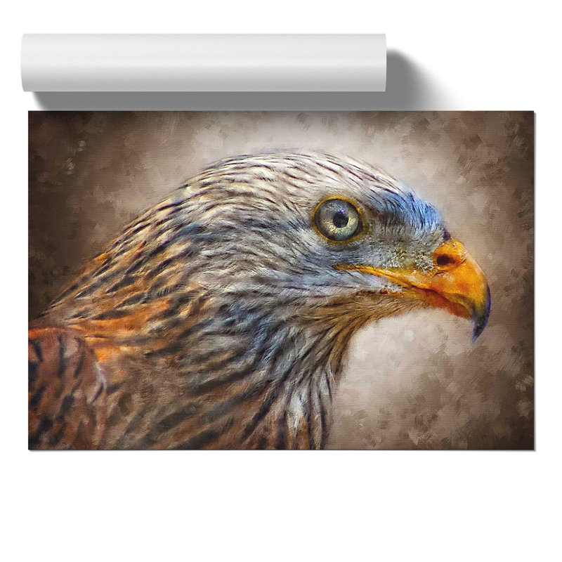 Red Kite Bird Painting - Frameless Print, 21cm H x 30cm W x 0.1cm D