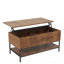 Table basse à plateau relevable avec rangement
