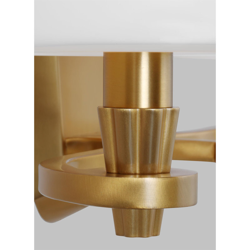 Paisley 3 - Light Vanity Light, Burnished Brass