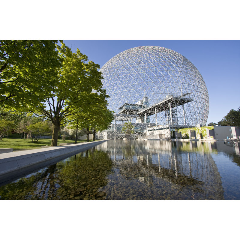 Biosphere of Montreal - reproduction d'art sur toile tendue, H 24 po x l 36 po