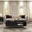 Mid-Century Modern Coffee Table with Double Drawers-1723451468