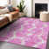 Premium Machine Washable Prisco Pink Rug