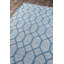 Tapis intérieur / extérieur bleu en laine tressé à la main Shay-1928795270