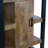 32" Industrial Mango Wood Storage Cabinet  Metal Frame and Shelves