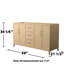 Elan 59'' W Double Bathroom Vanity Base-923683313
