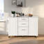 Îlot de cuisine avec rangement inclinable et armoire de rangement-1756537370