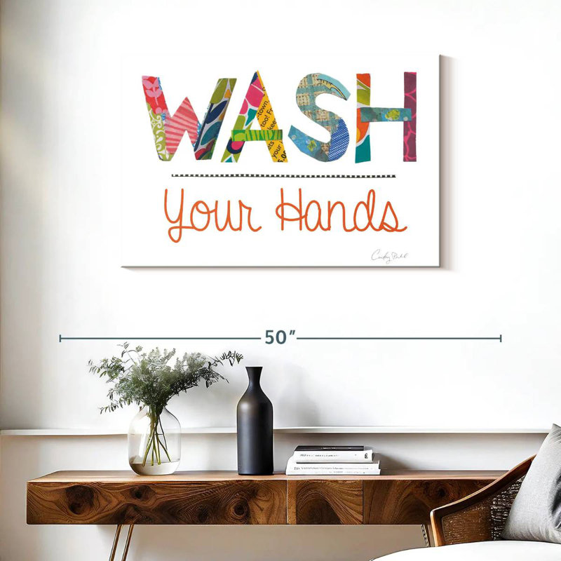 Règle Tergel Wash Your Hands, H 24 po x l 36 po