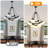 Herrin 6-Light Round Bubble Farmhouse Chandelier With Iron Arc Frame-502840948