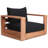 Gazel Teak Patio Chair with Cushions-86506438