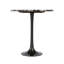 Berroa Genuine Marble Pedestal End Table