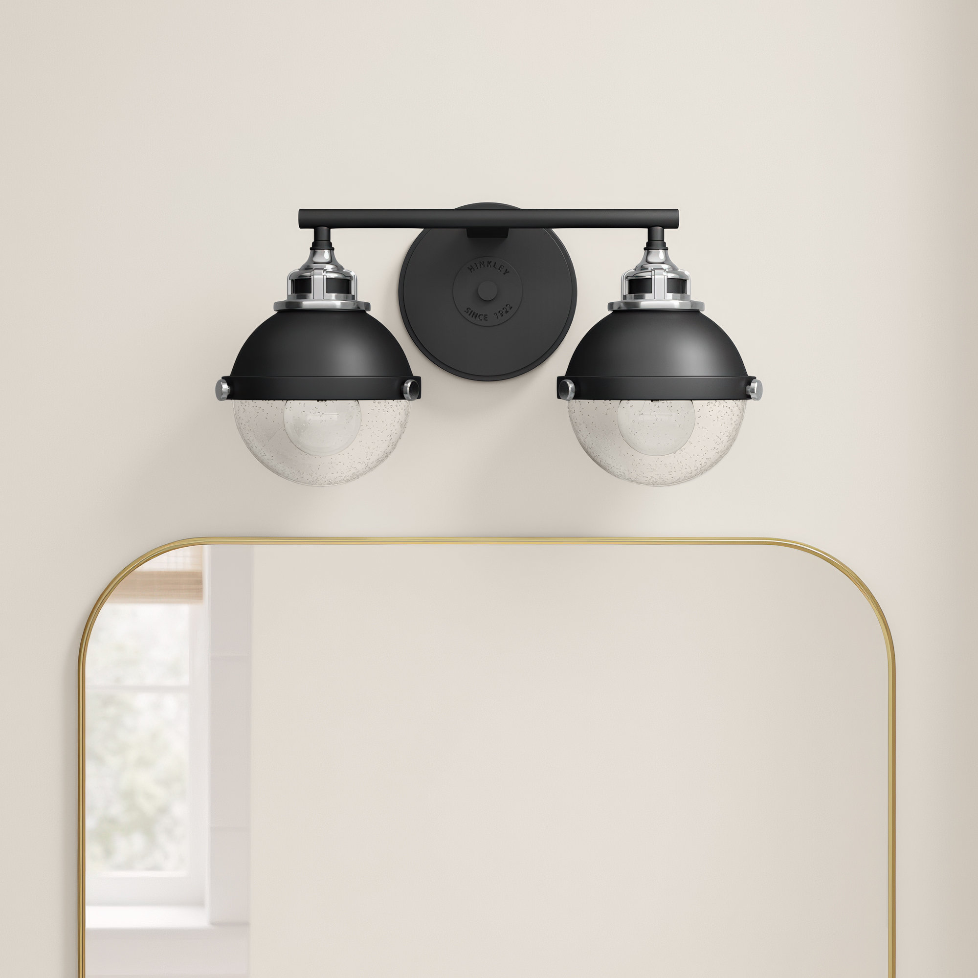 2 Light Seeded Dimmable Vanity Light