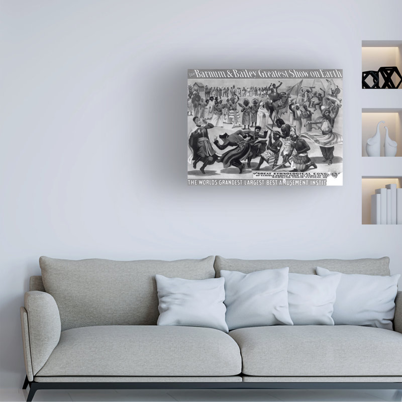 American School Barnum and Bailey Greatest Show On Earth, C.1895, art sur toile, H 35 po x l 47 po