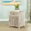 Washed 1-Door Accent Cabinet With Drawer