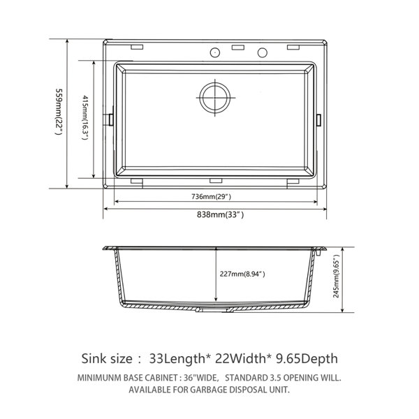 Dimensions du produit