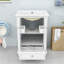 Meuble-lavabo autoportant moderne avec lavabo en céramique, portes à fermeture douce et tablette réglable-390129890