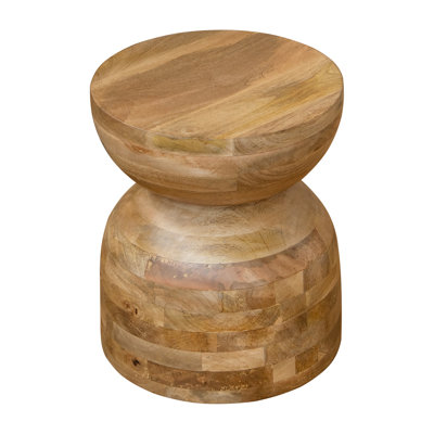 Pauli Solid Wood Top Rectangular Side Table