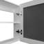 Pharmacie H 20,5 po, avec 2 tablettes, 1 porte et 1 miroir, blanc-914837209