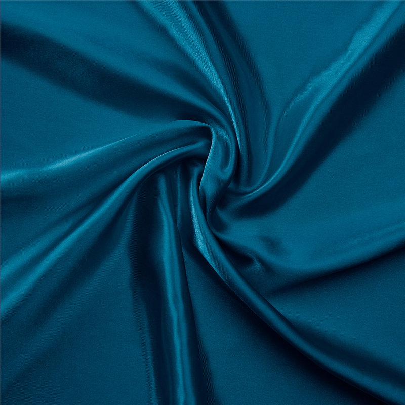 Luxurious Blue Satin Silk Standard Pillowcase Set