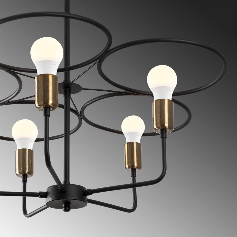 Benjy 5 - Light Geometric Chandelier